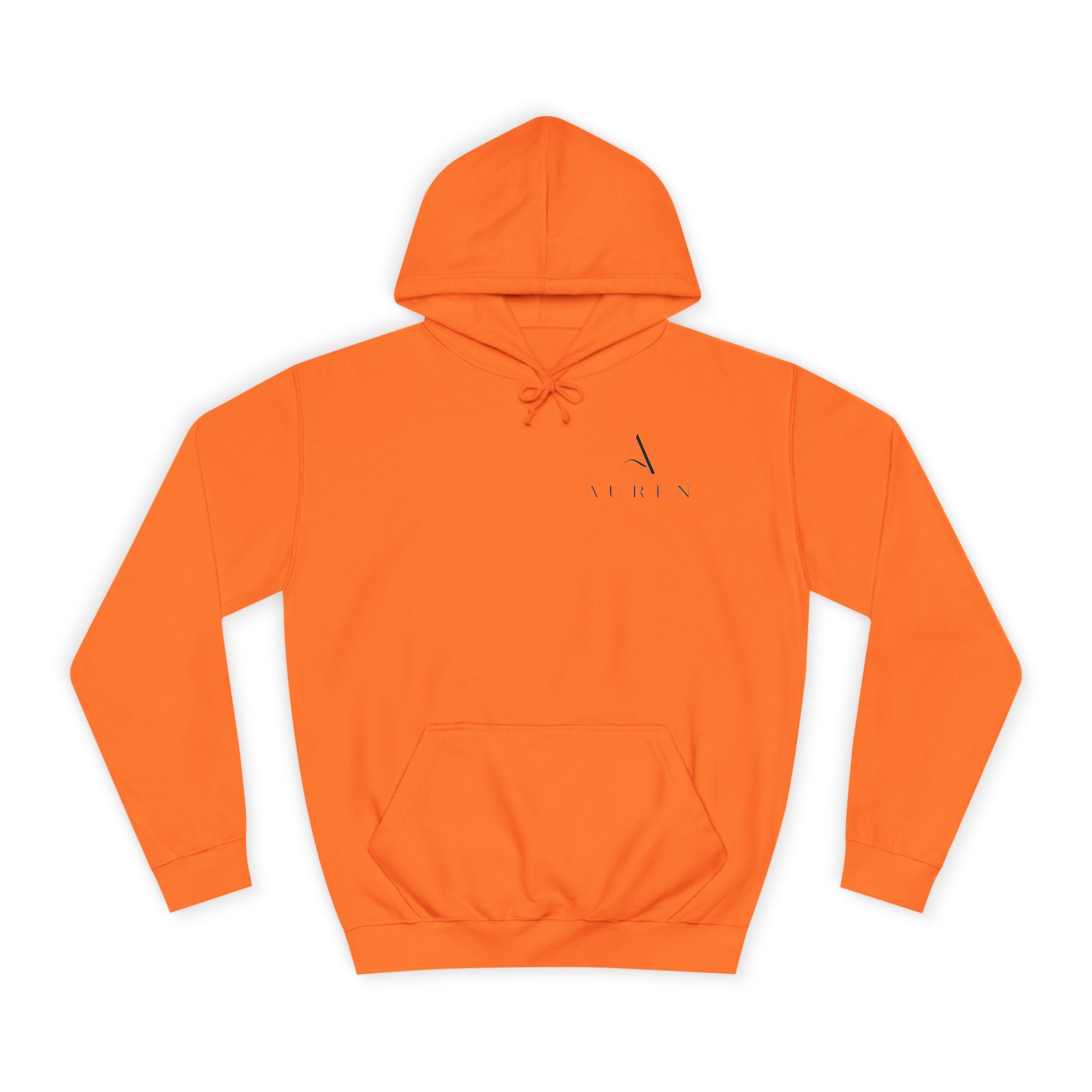 Minimalist Arrow College Hoodie — Subtle Campus Logo Pullover