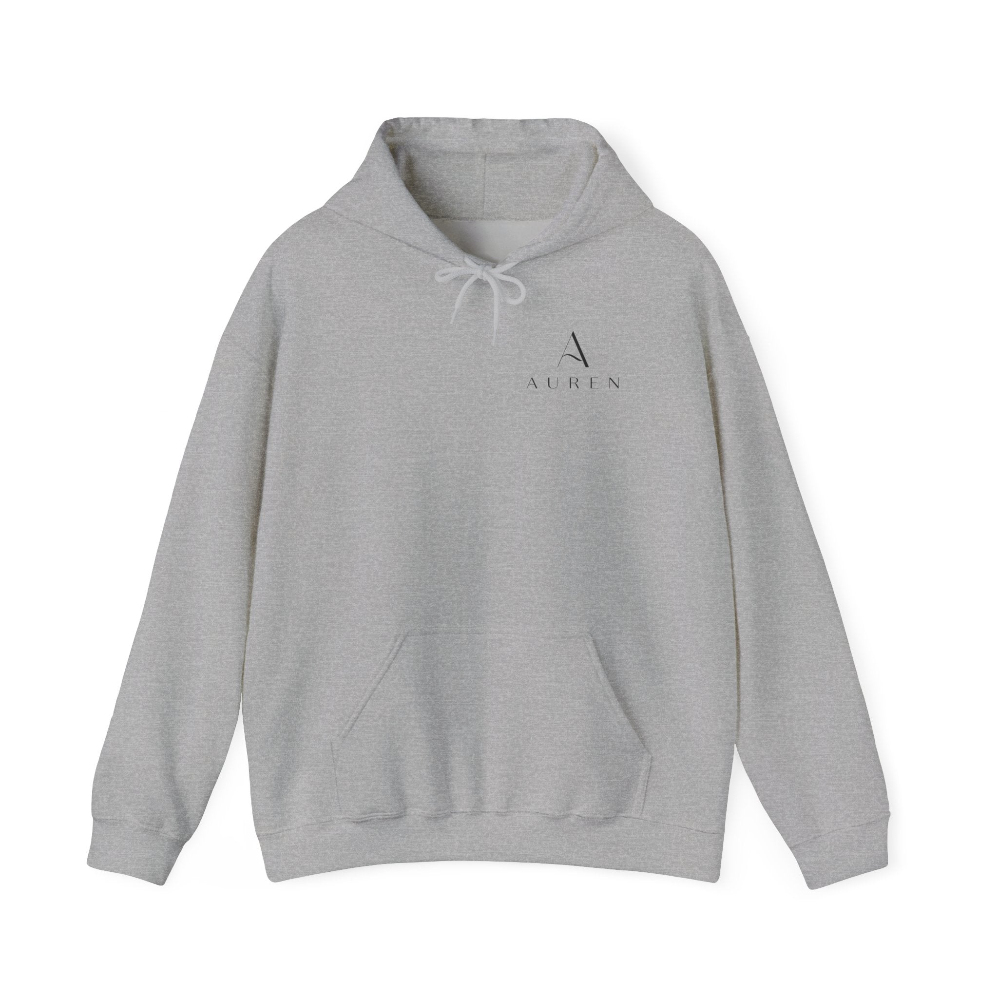 Minimalist 'Auren' Logo Hoodie – Small Chest Monogram Pullover
