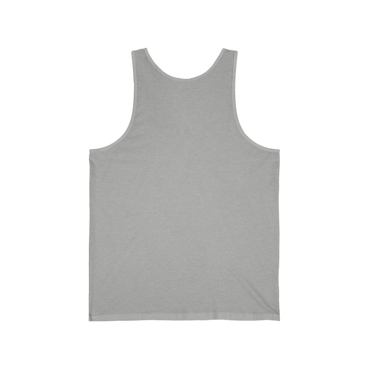Minimal Atlas Logo Tank Top — Lightweight White Jersey Tank