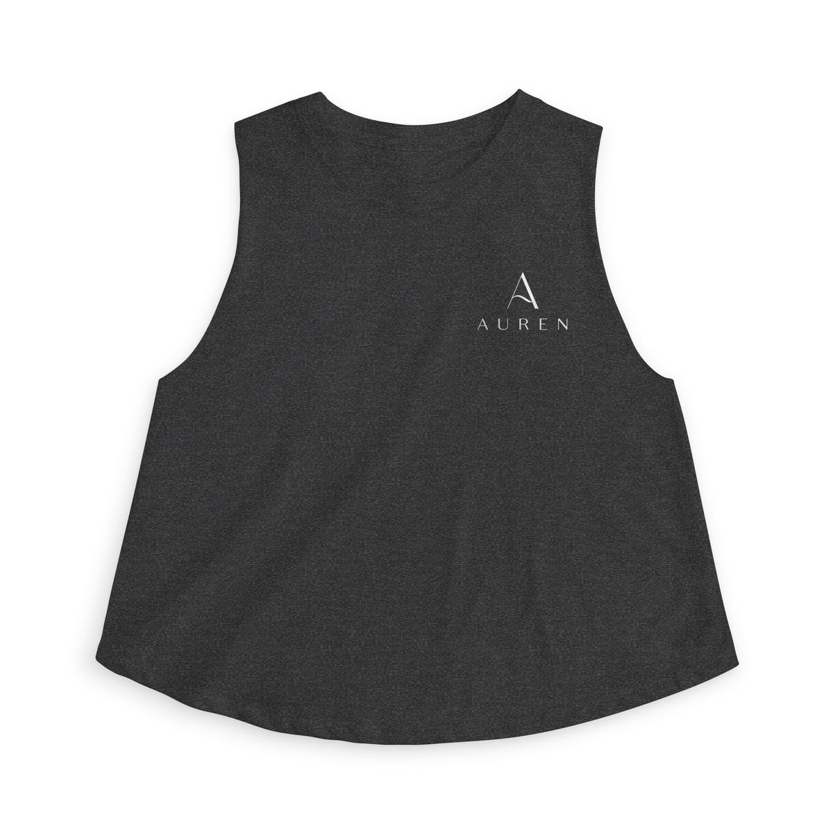 Women’s Crop Tank Top — Minimal Monogram 'A' Casual Summer Top