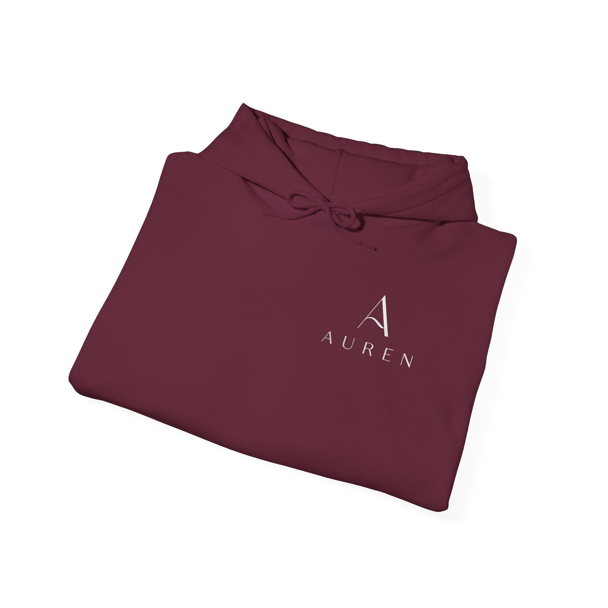 Minimalist 'Auren' Logo Hoodie – Small Chest Monogram Pullover