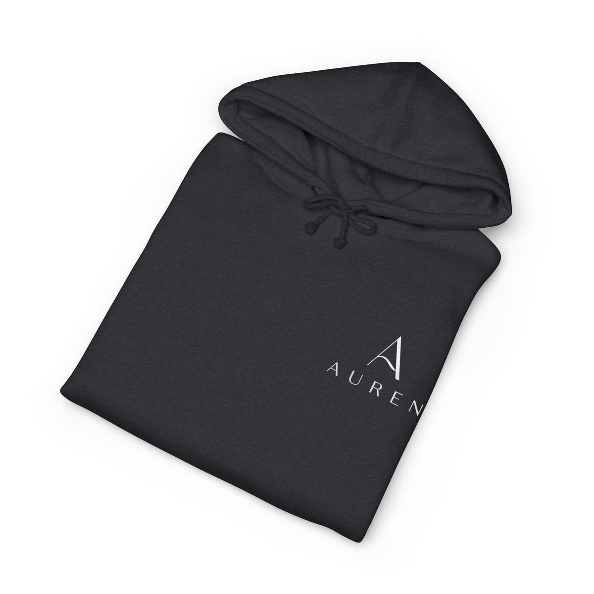 Auren Minimal Logo Hoodie — Women's Brown Cozy Pullover