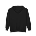 Auren Logo Zip Hoodie — Minimal Black Full-Zip Hooded Sweatshirt