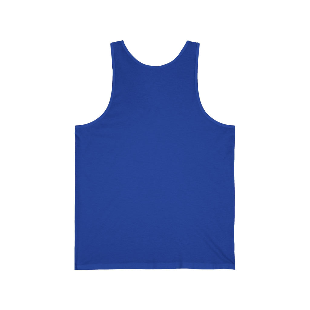 Minimal Atlas Logo Tank Top — Lightweight White Jersey Tank