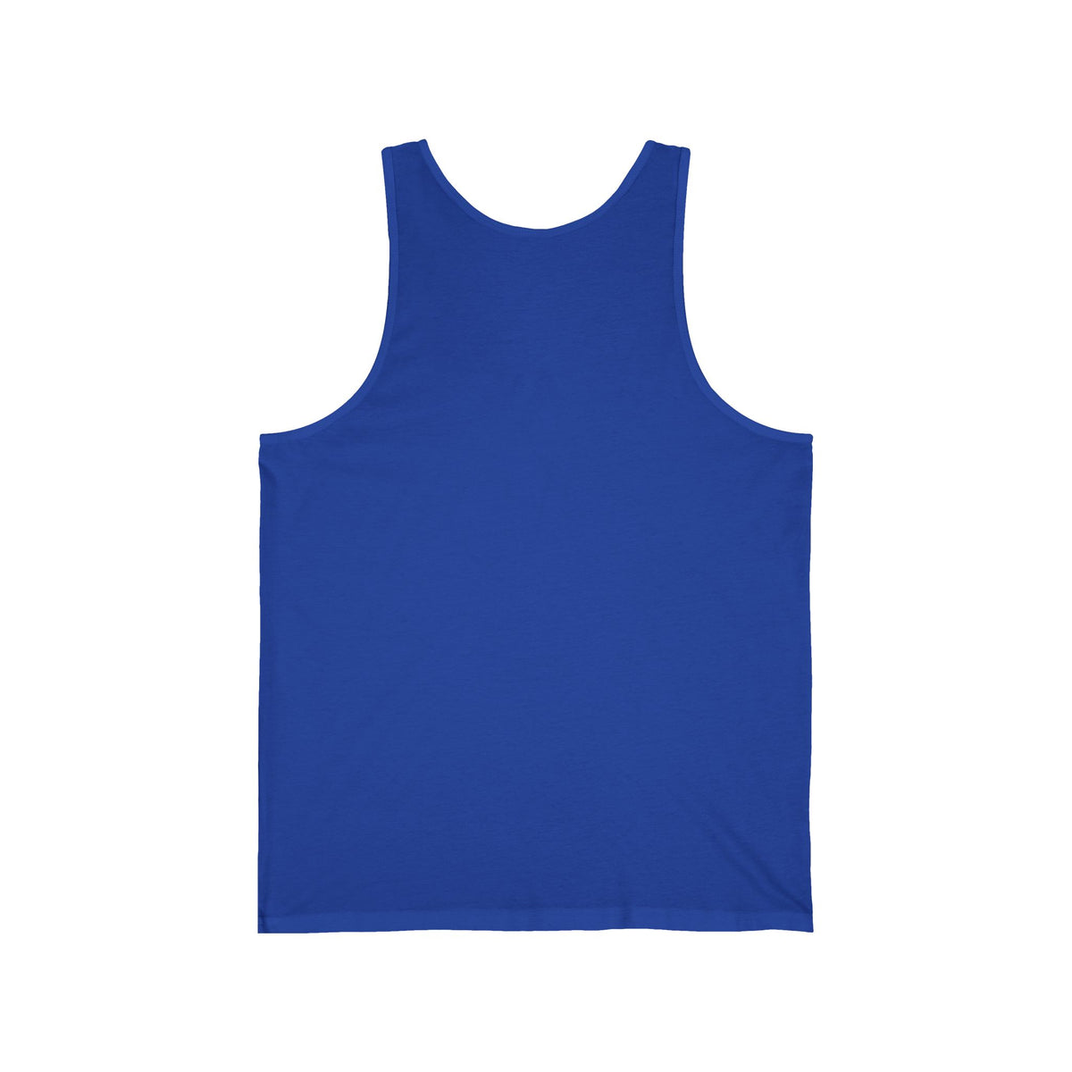 Minimal Atlas Logo Tank Top — Lightweight White Jersey Tank