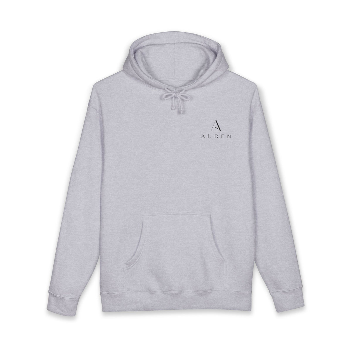 Auren Minimal Logo Hoodie — Women's Brown Cozy Pullover