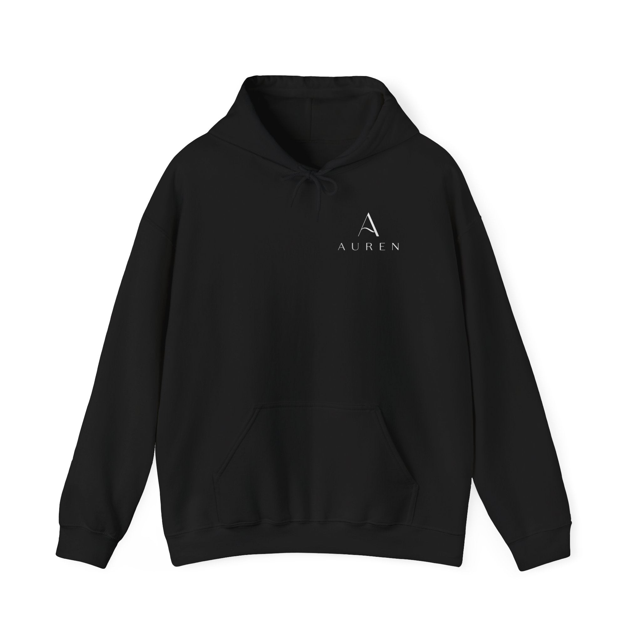 Minimalist 'Auren' Logo Hoodie – Small Chest Monogram Pullover