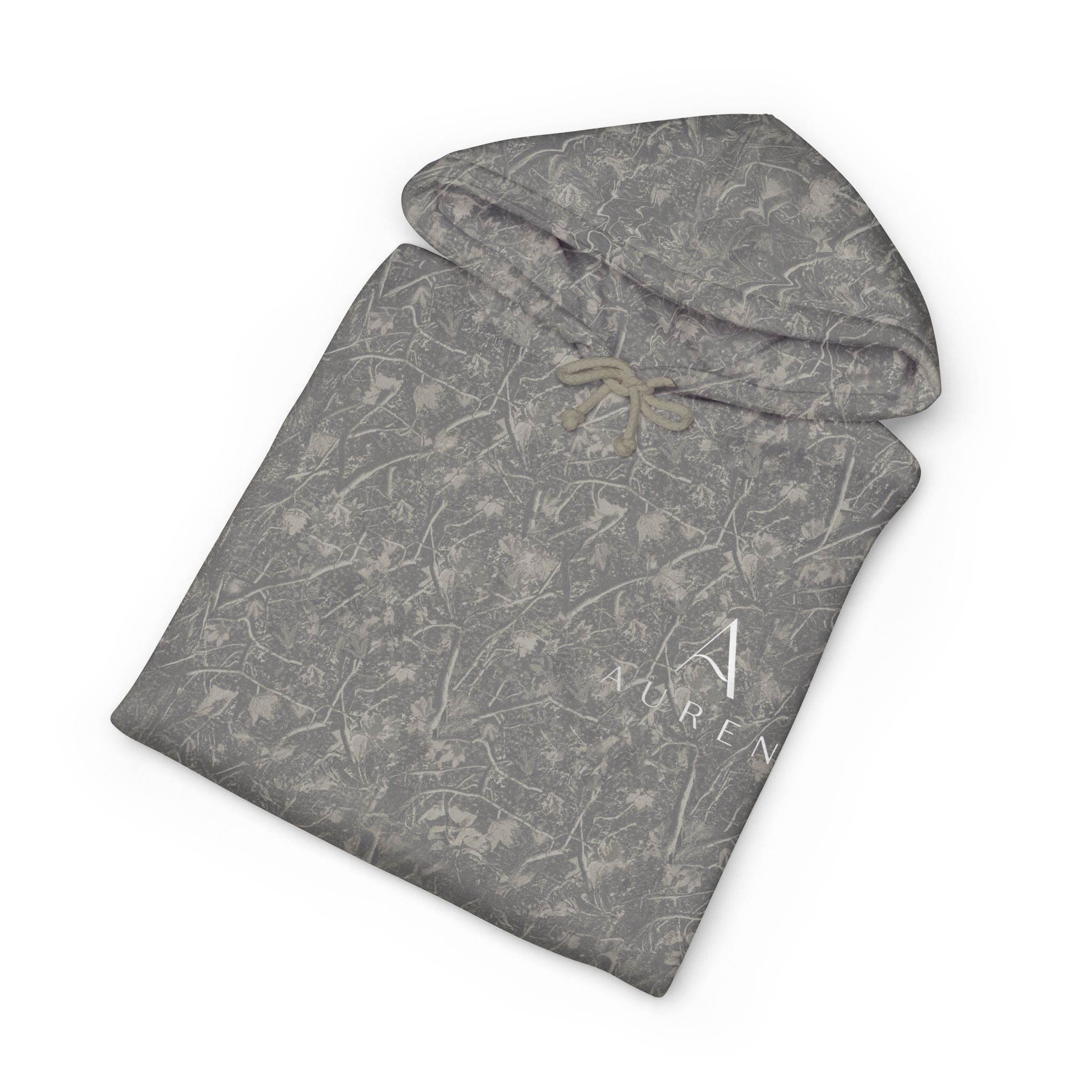 Auren Minimal Logo Hoodie — Women's Brown Cozy Pullover