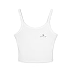 Auren Minimal Logo Tank Top — Women's Spaghetti Strap Crop