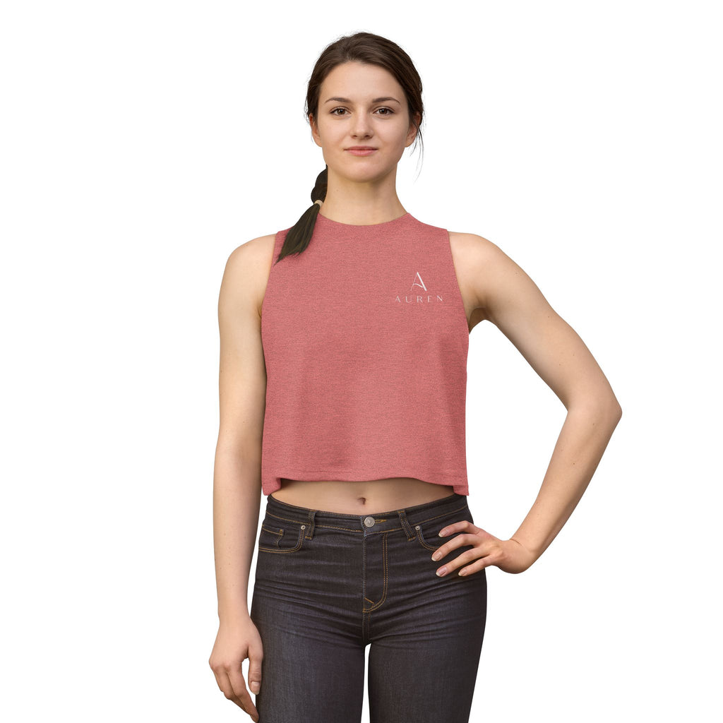Women’s Crop Tank Top — Minimal Monogram 'A' Casual Summer Top