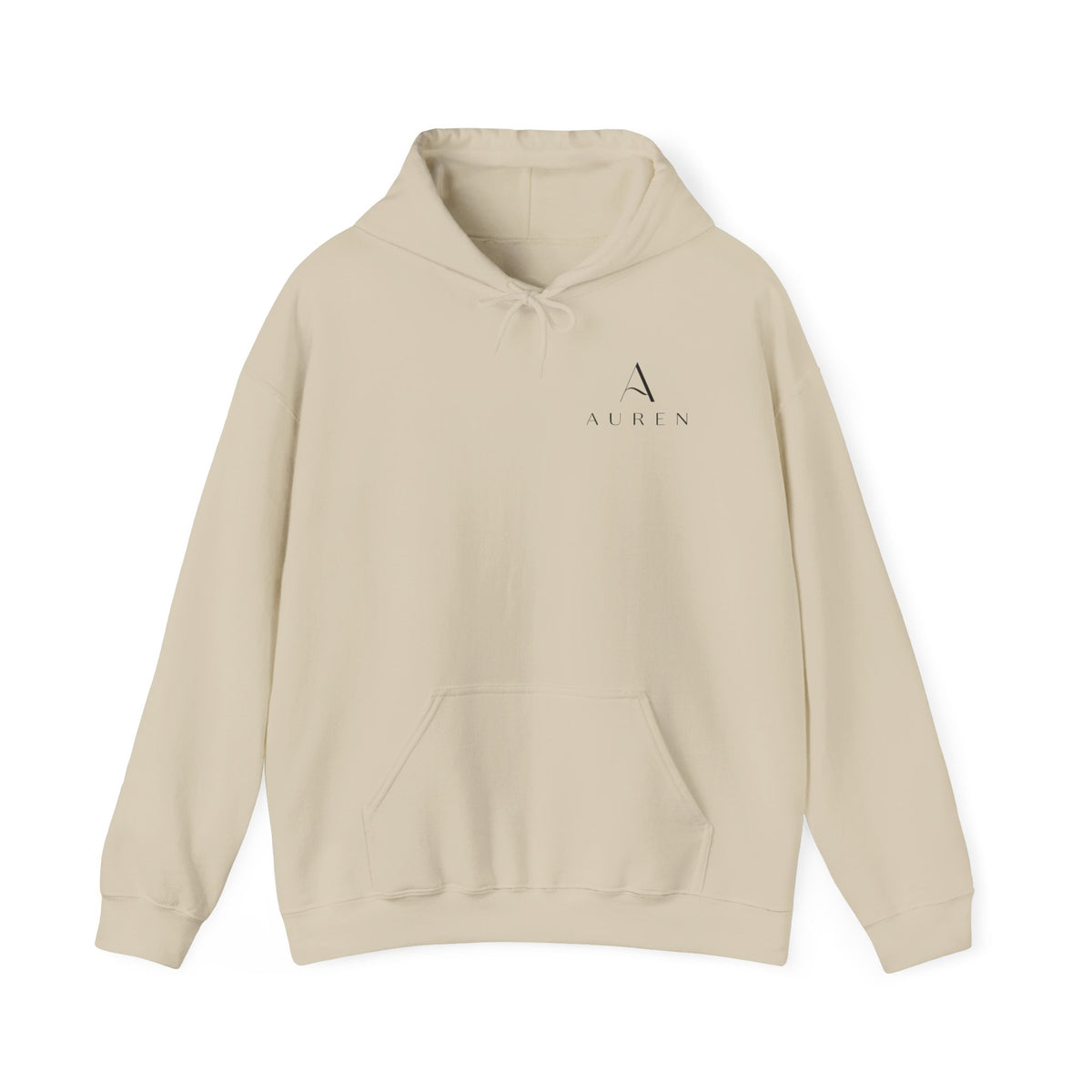 Minimalist 'Auren' Logo Hoodie – Small Chest Monogram Pullover