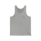 Minimal Atlas Logo Tank Top — Lightweight White Jersey Tank