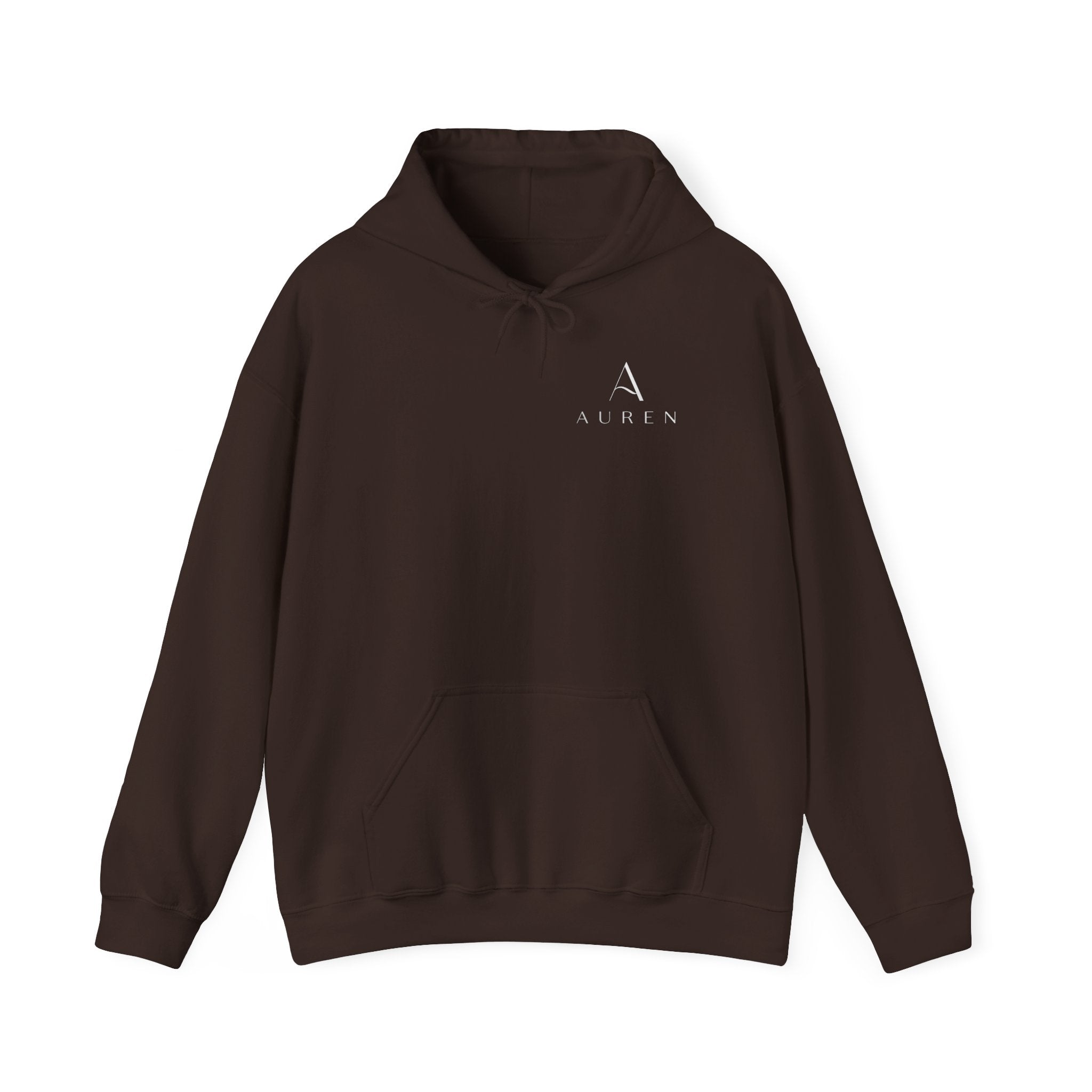 Minimalist 'Auren' Logo Hoodie – Small Chest Monogram Pullover