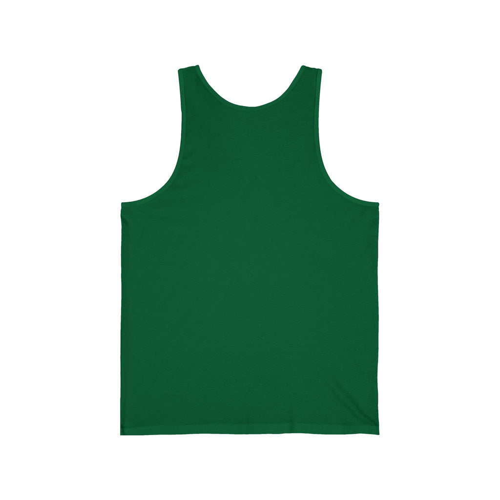 Minimal Atlas Logo Tank Top — Lightweight White Jersey Tank