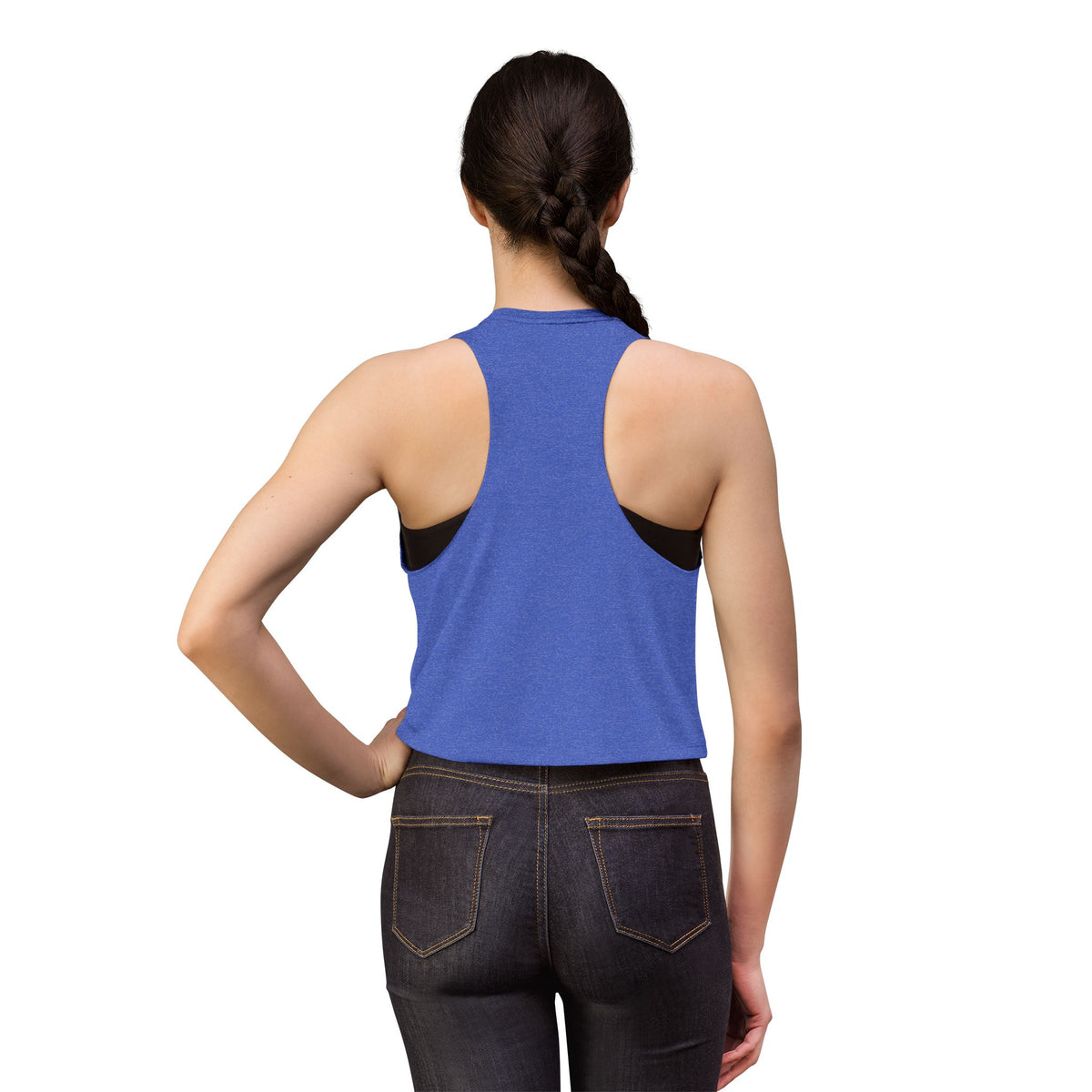Women’s Crop Tank Top — Minimal Monogram 'A' Casual Summer Top