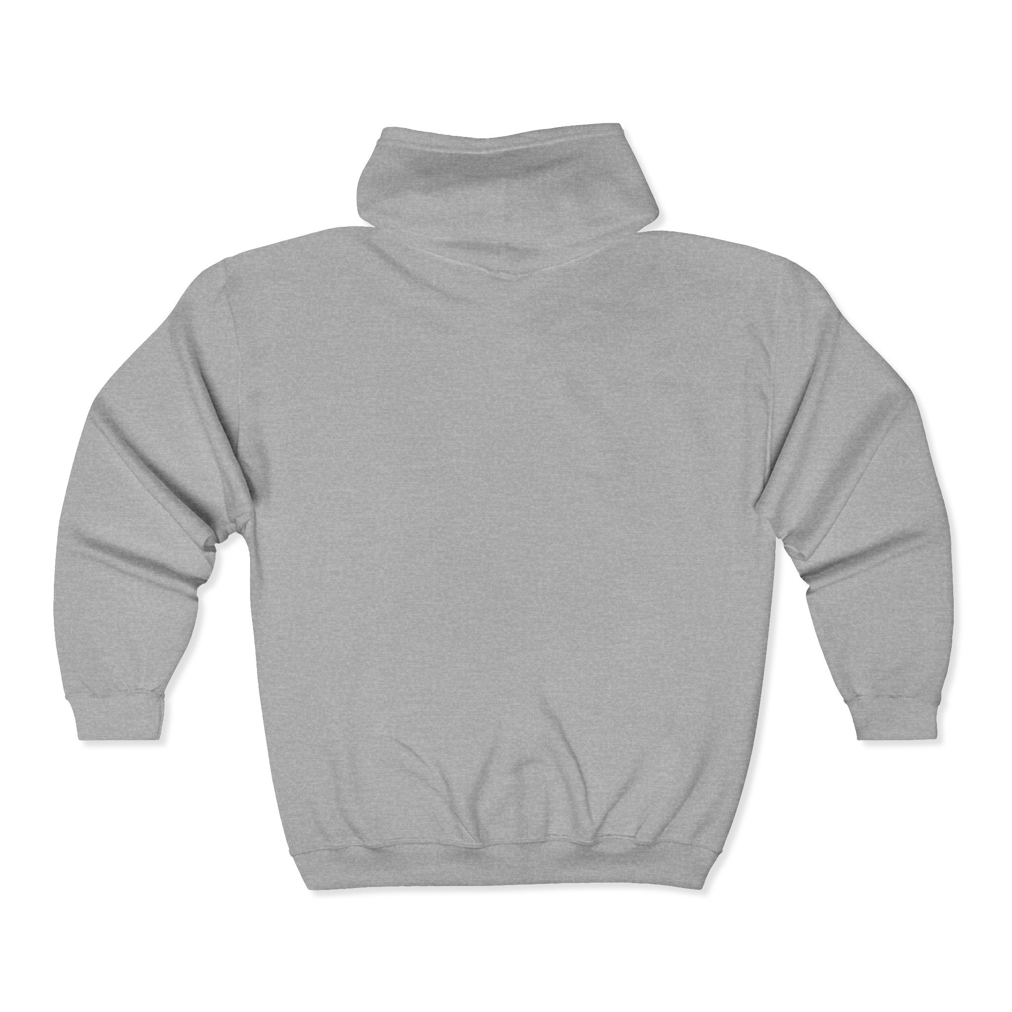 Auren Logo Zip Hoodie — Minimal Black Full-Zip Hooded Sweatshirt