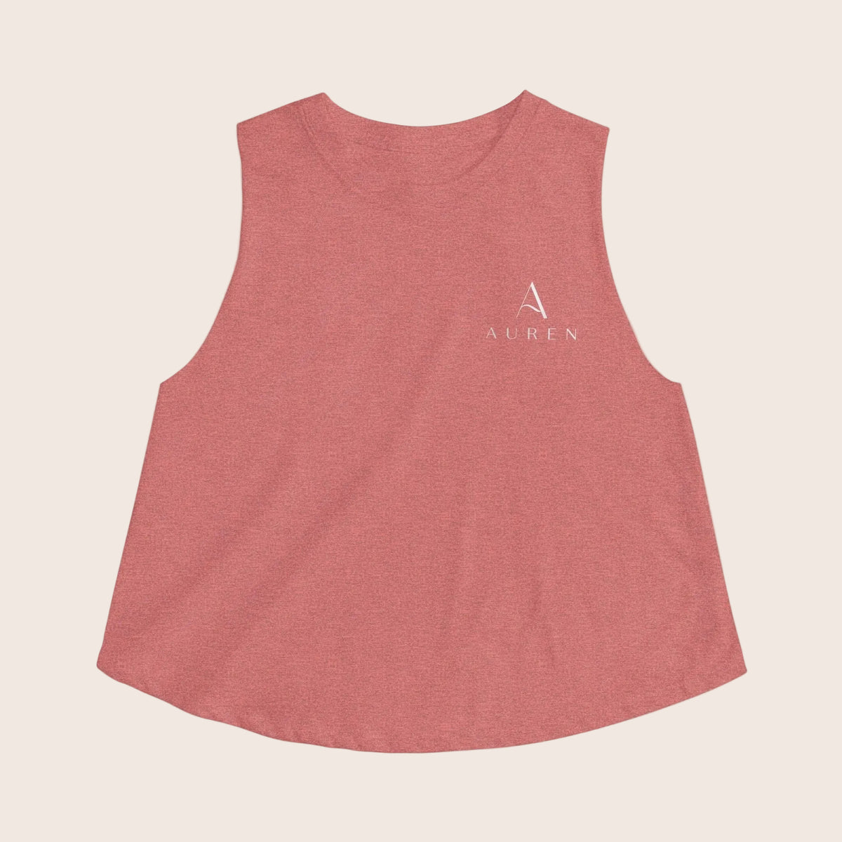 Women’s Crop Tank Top — Minimal Monogram 'A' Casual Summer Top