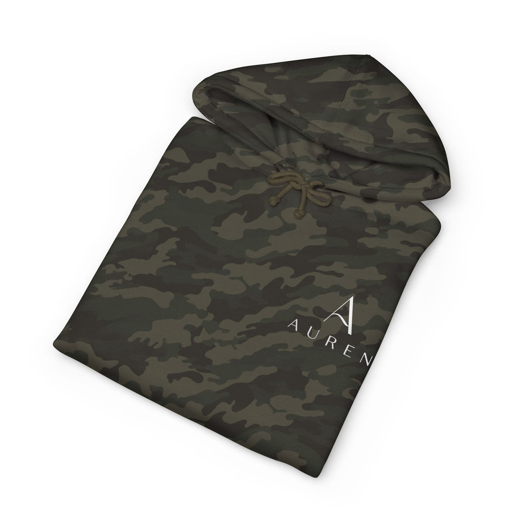 Auren Minimal Logo Hoodie — Women's Brown Cozy Pullover