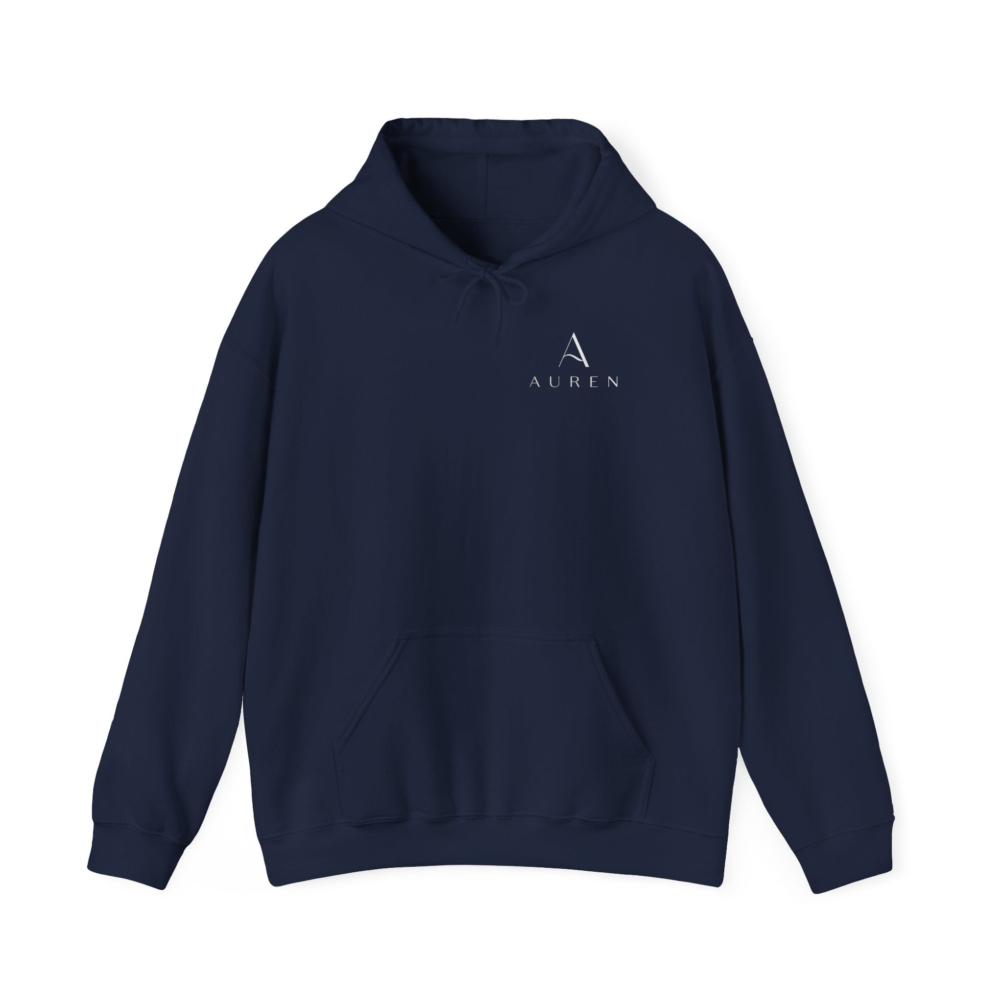 Minimalist 'Auren' Logo Hoodie – Small Chest Monogram Pullover