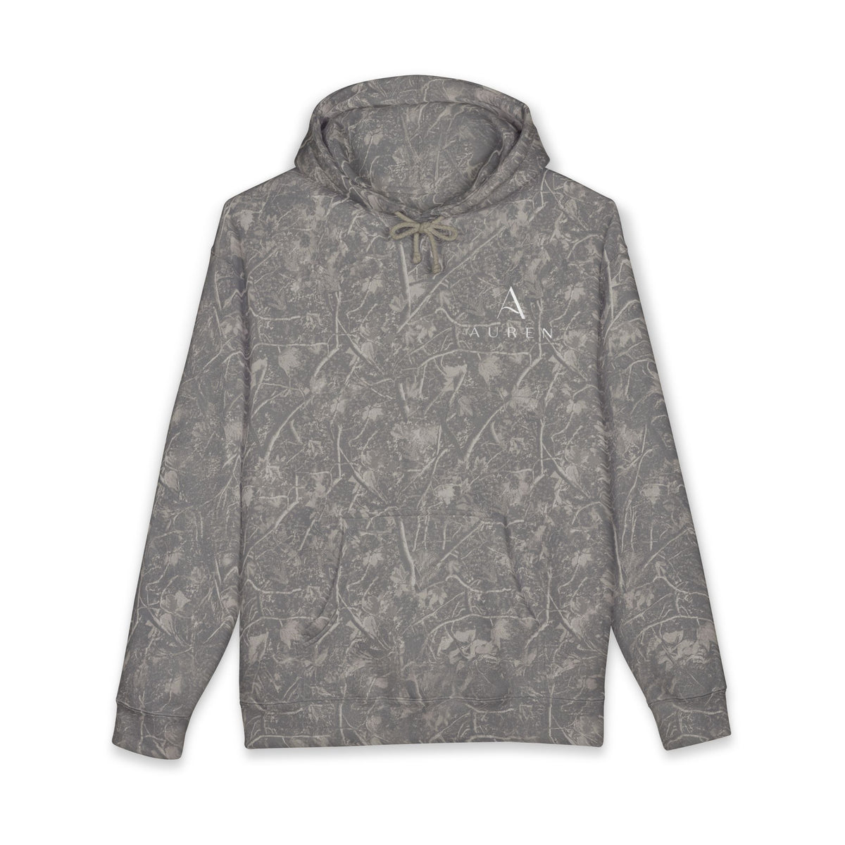 Auren Minimal Logo Hoodie — Women's Brown Cozy Pullover