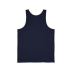 Minimal Atlas Logo Tank Top — Lightweight White Jersey Tank