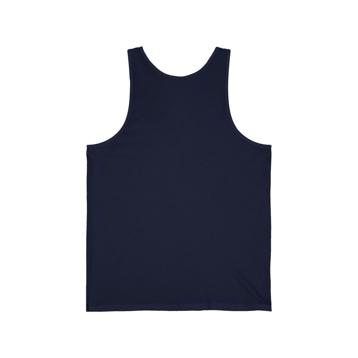 Minimal Atlas Logo Tank Top — Lightweight White Jersey Tank