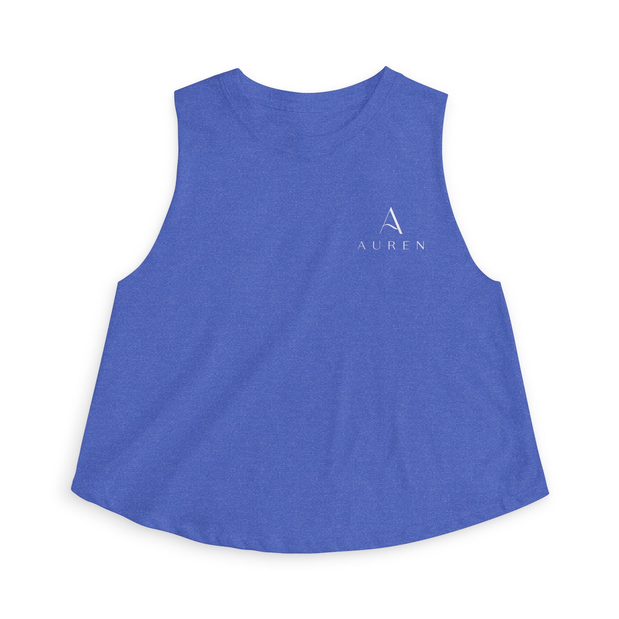 Women’s Crop Tank Top — Minimal Monogram 'A' Casual Summer Top