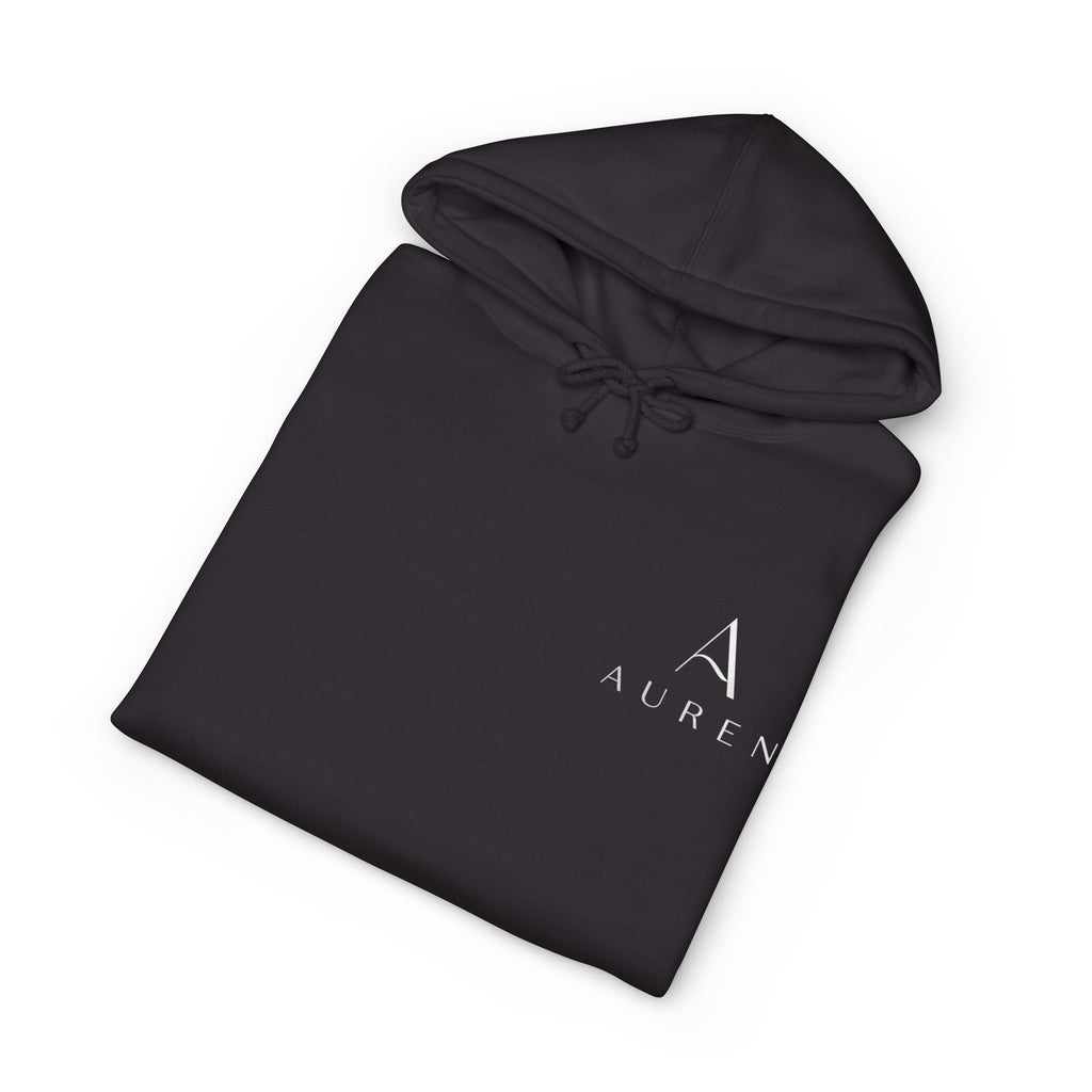 Auren Minimal Logo Hoodie — Women's Brown Cozy Pullover