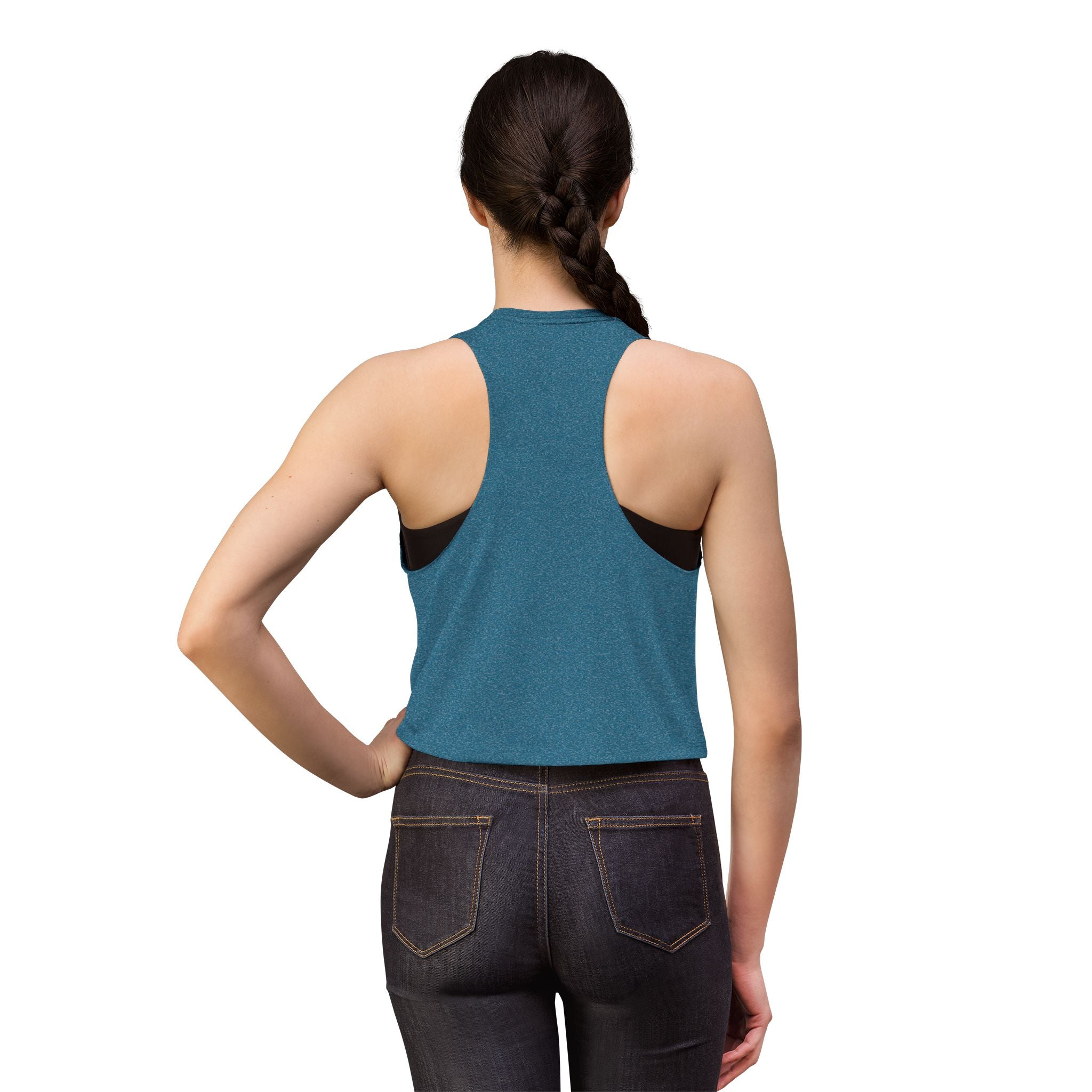 Women’s Crop Tank Top — Minimal Monogram 'A' Casual Summer Top