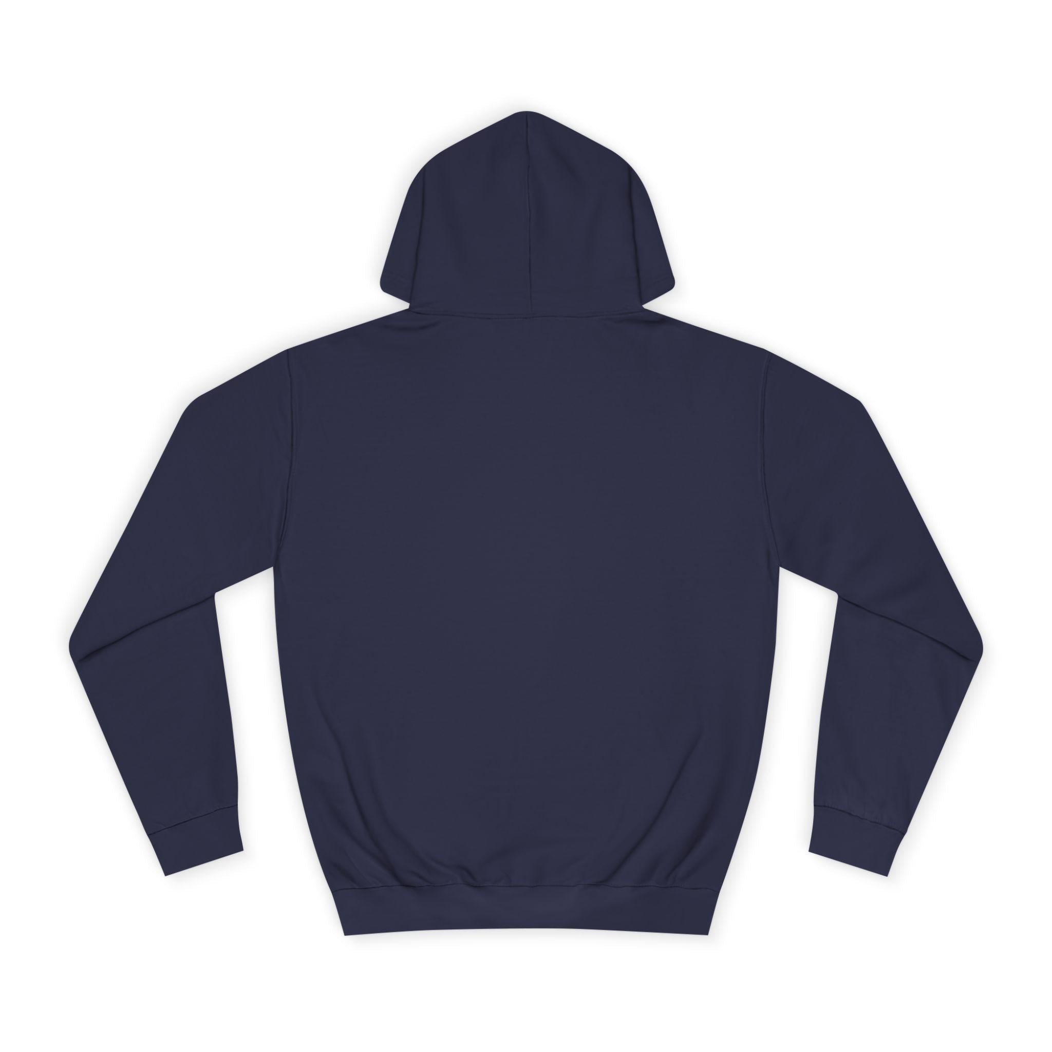 Minimalist Arrow College Hoodie — Subtle Campus Logo Pullover
