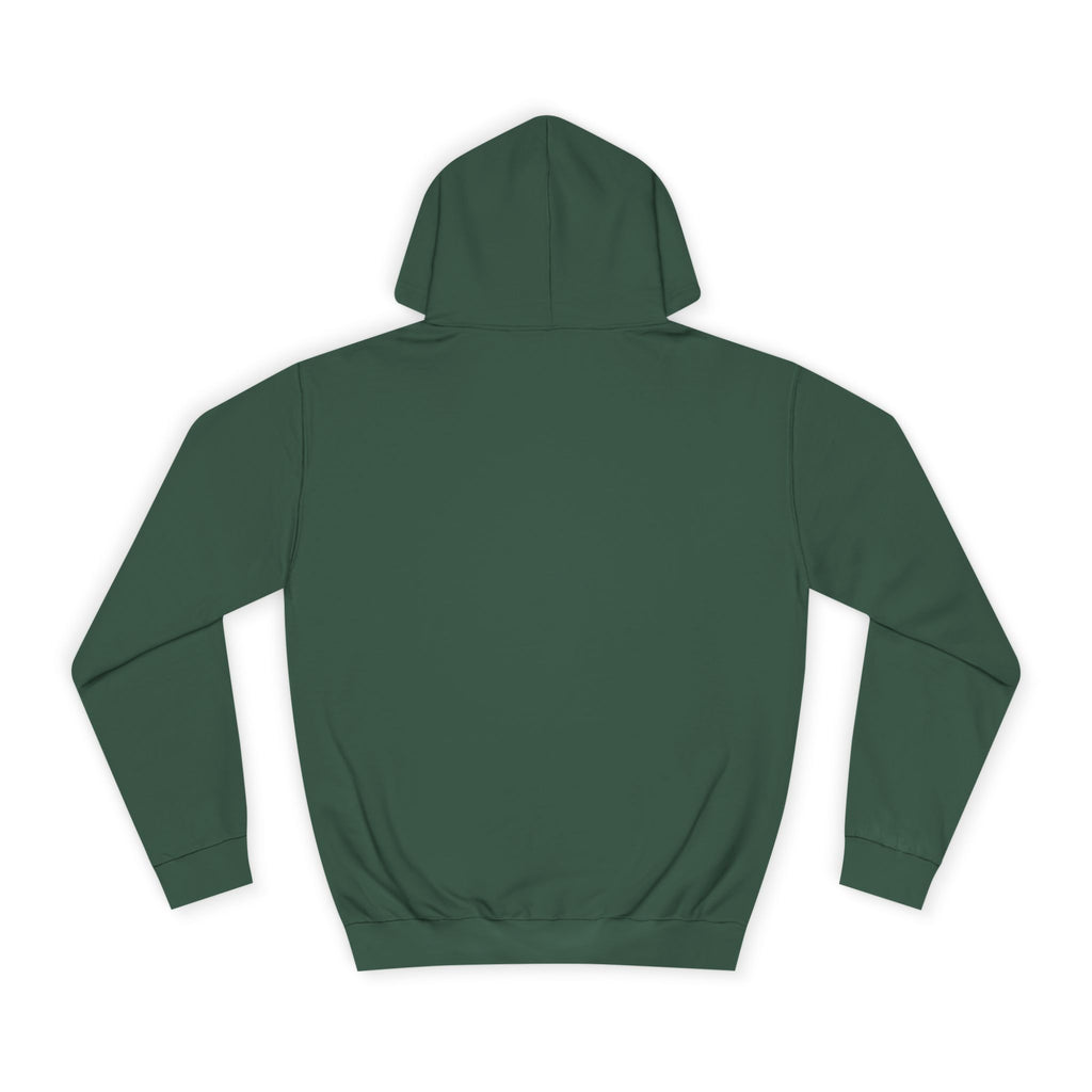 Minimalist Arrow College Hoodie — Subtle Campus Logo Pullover