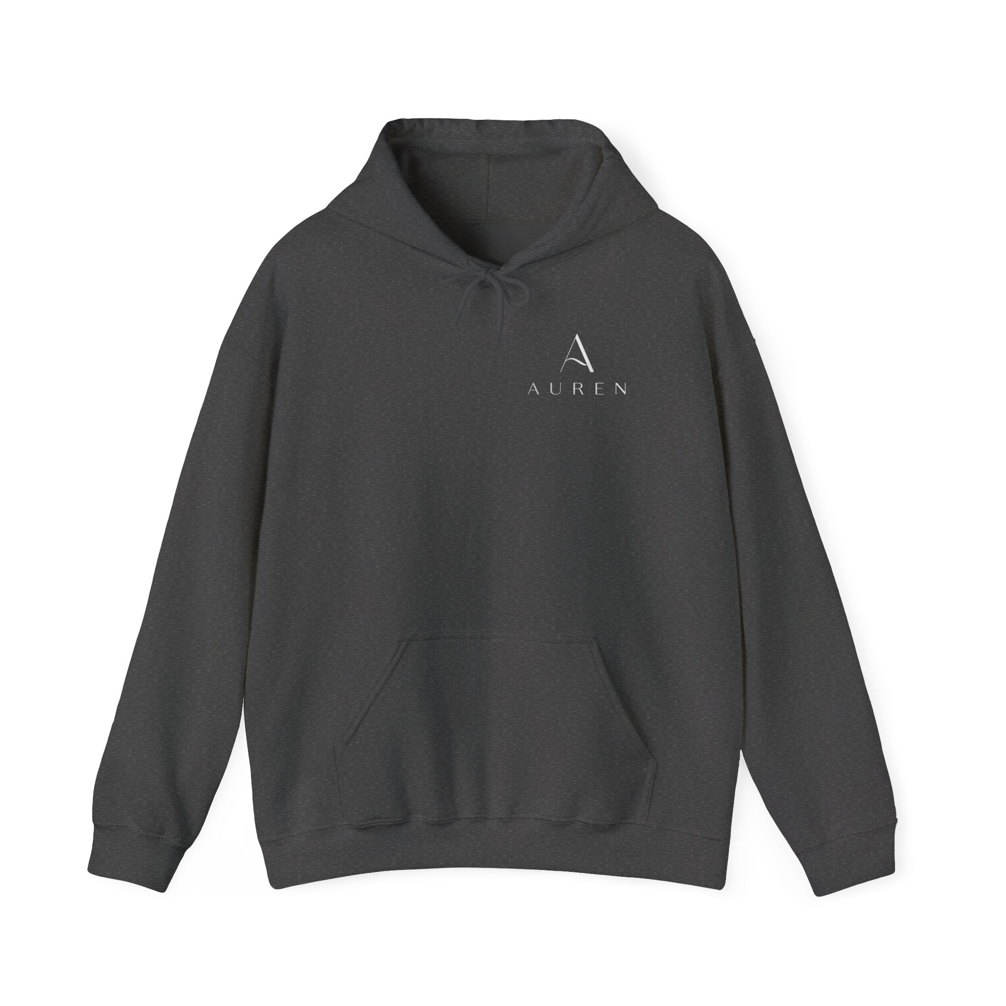Minimalist 'Auren' Logo Hoodie – Small Chest Monogram Pullover