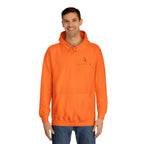 Minimalist Arrow College Hoodie — Subtle Campus Logo Pullover