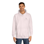Minimalist Arrow College Hoodie — Subtle Campus Logo Pullover