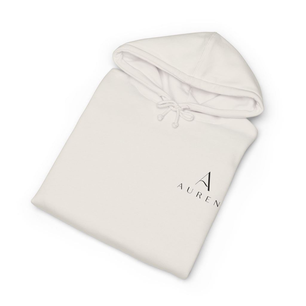 Auren Minimal Logo Hoodie — Women's Brown Cozy Pullover