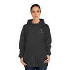 Minimalist Arrow College Hoodie — Subtle Campus Logo Pullover