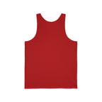 Minimal Atlas Logo Tank Top — Lightweight White Jersey Tank