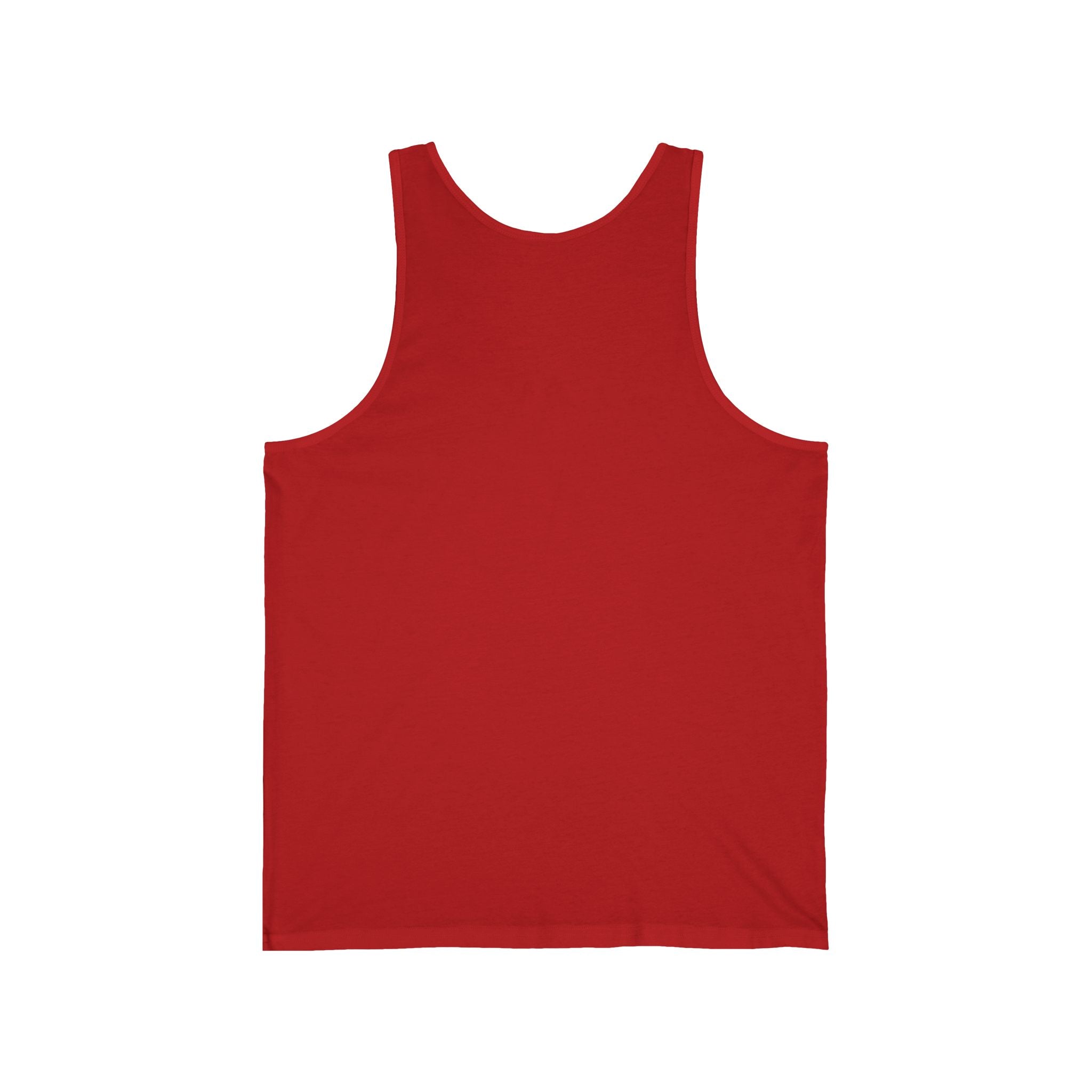 Minimal Atlas Logo Tank Top — Lightweight White Jersey Tank