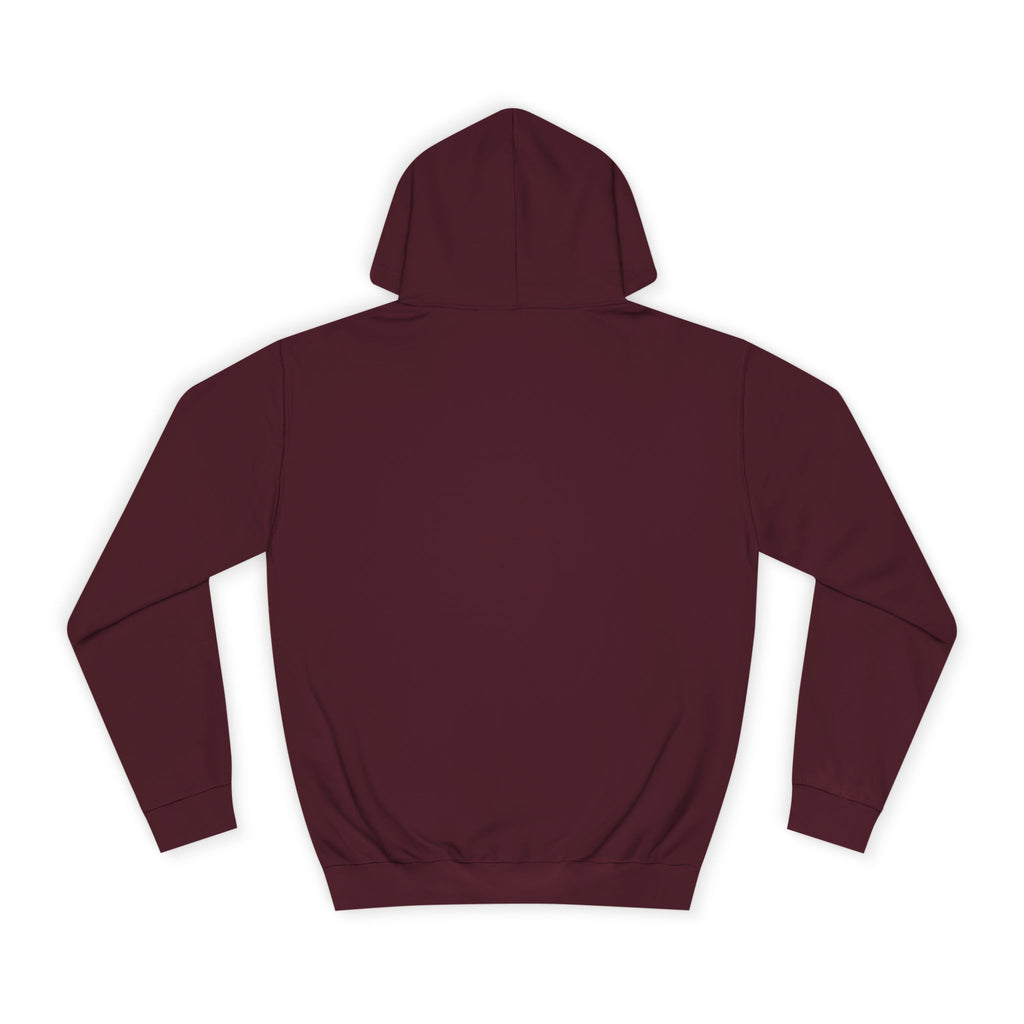 Minimalist Arrow College Hoodie — Subtle Campus Logo Pullover