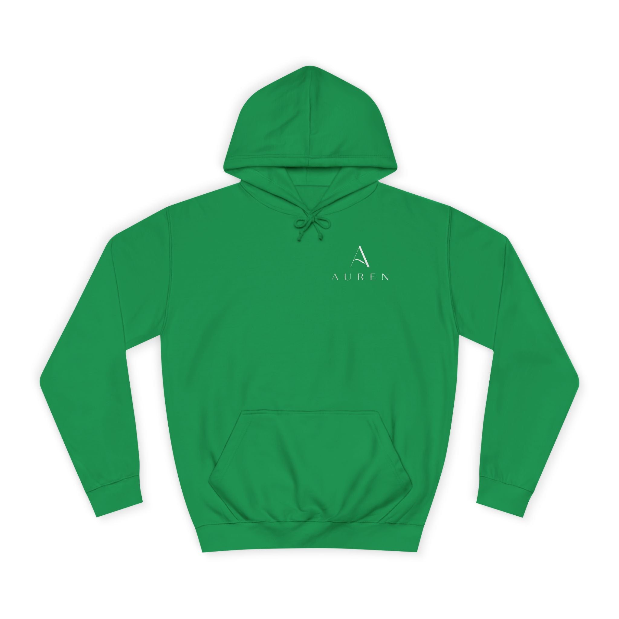 Minimalist Arrow College Hoodie — Subtle Campus Logo Pullover