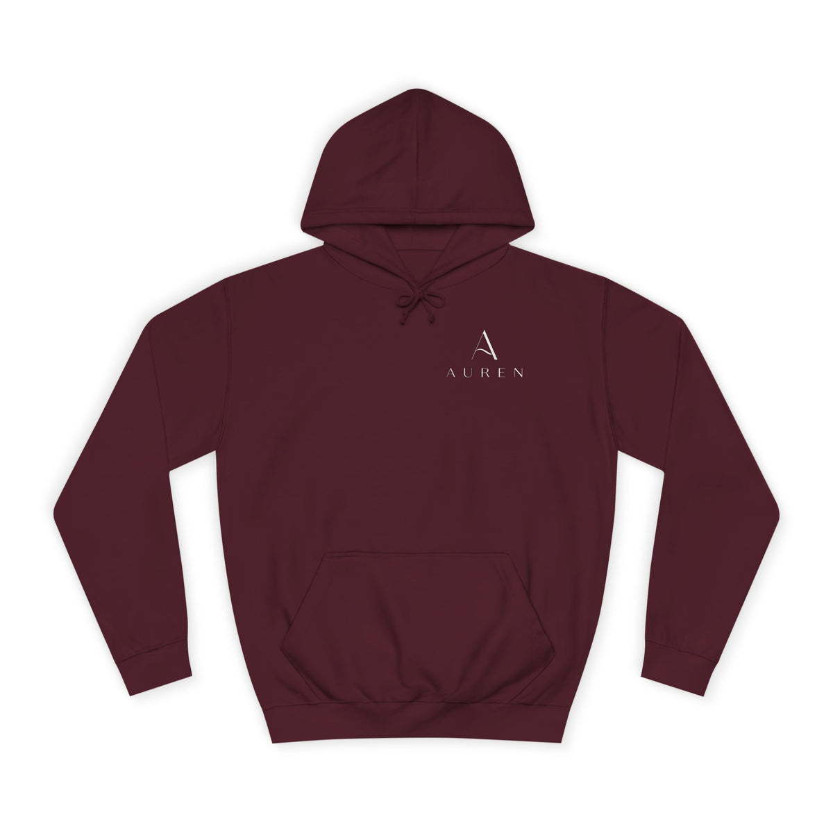 Minimalist Arrow College Hoodie — Subtle Campus Logo Pullover