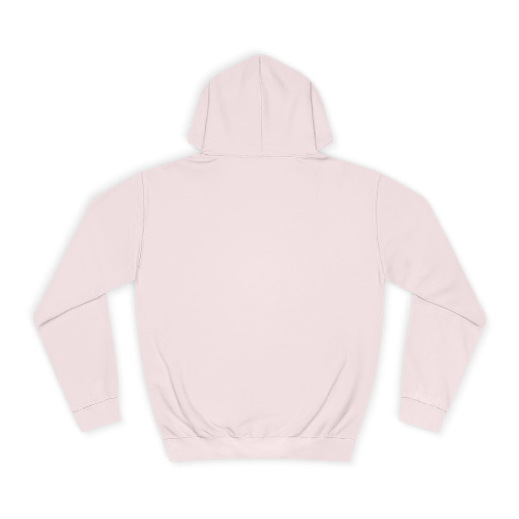 Minimalist Arrow College Hoodie — Subtle Campus Logo Pullover