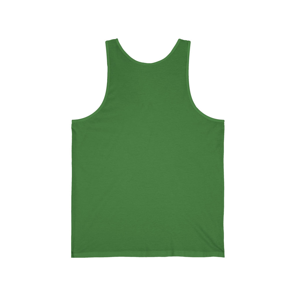 Minimal Atlas Logo Tank Top — Lightweight White Jersey Tank