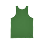Minimal Atlas Logo Tank Top — Lightweight White Jersey Tank