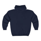 Auren Logo Zip Hoodie — Minimal Black Full-Zip Hooded Sweatshirt