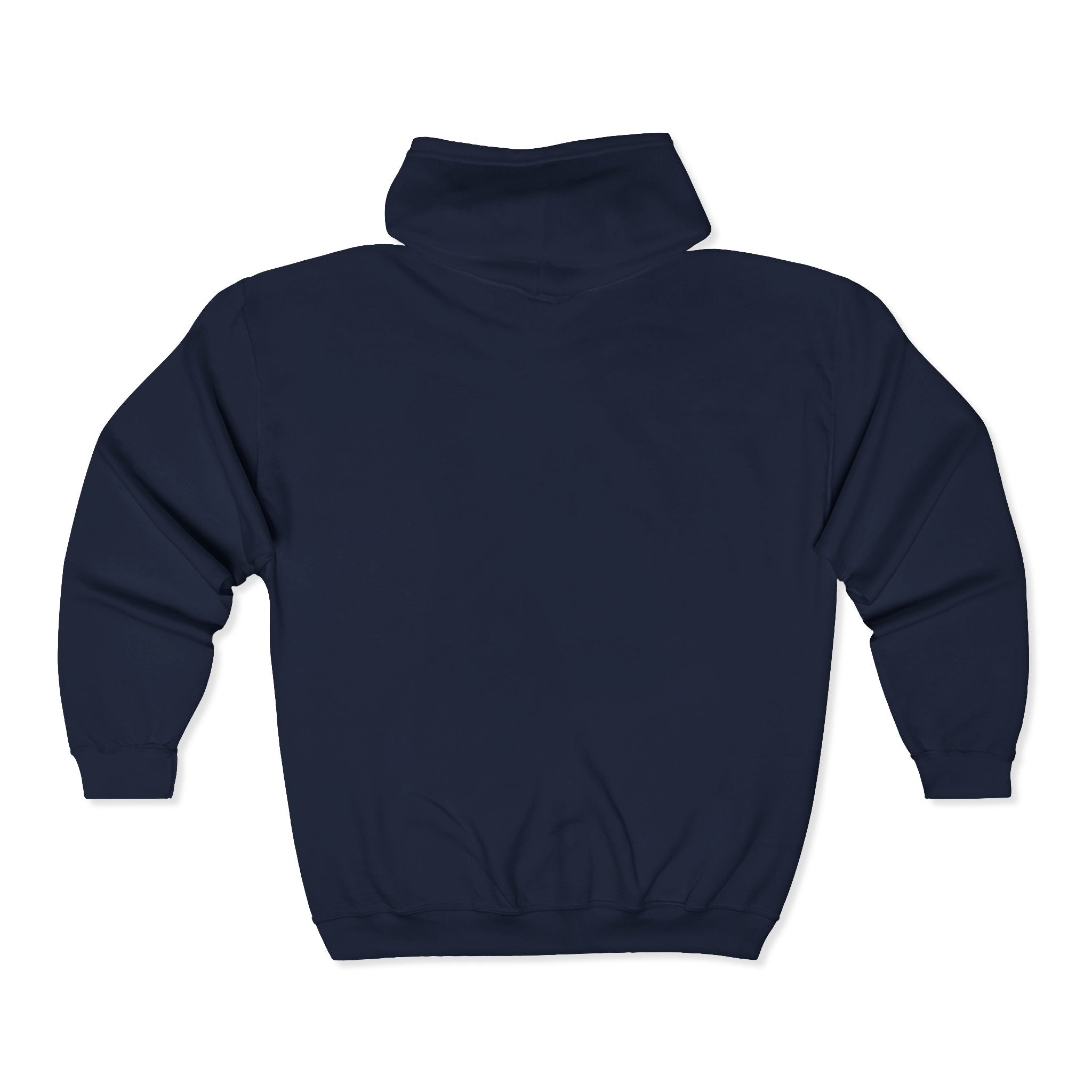 Auren Logo Zip Hoodie — Minimal Black Full-Zip Hooded Sweatshirt