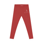 Auren Logo Red Women's Leggings — Stylish Everyday Activewear