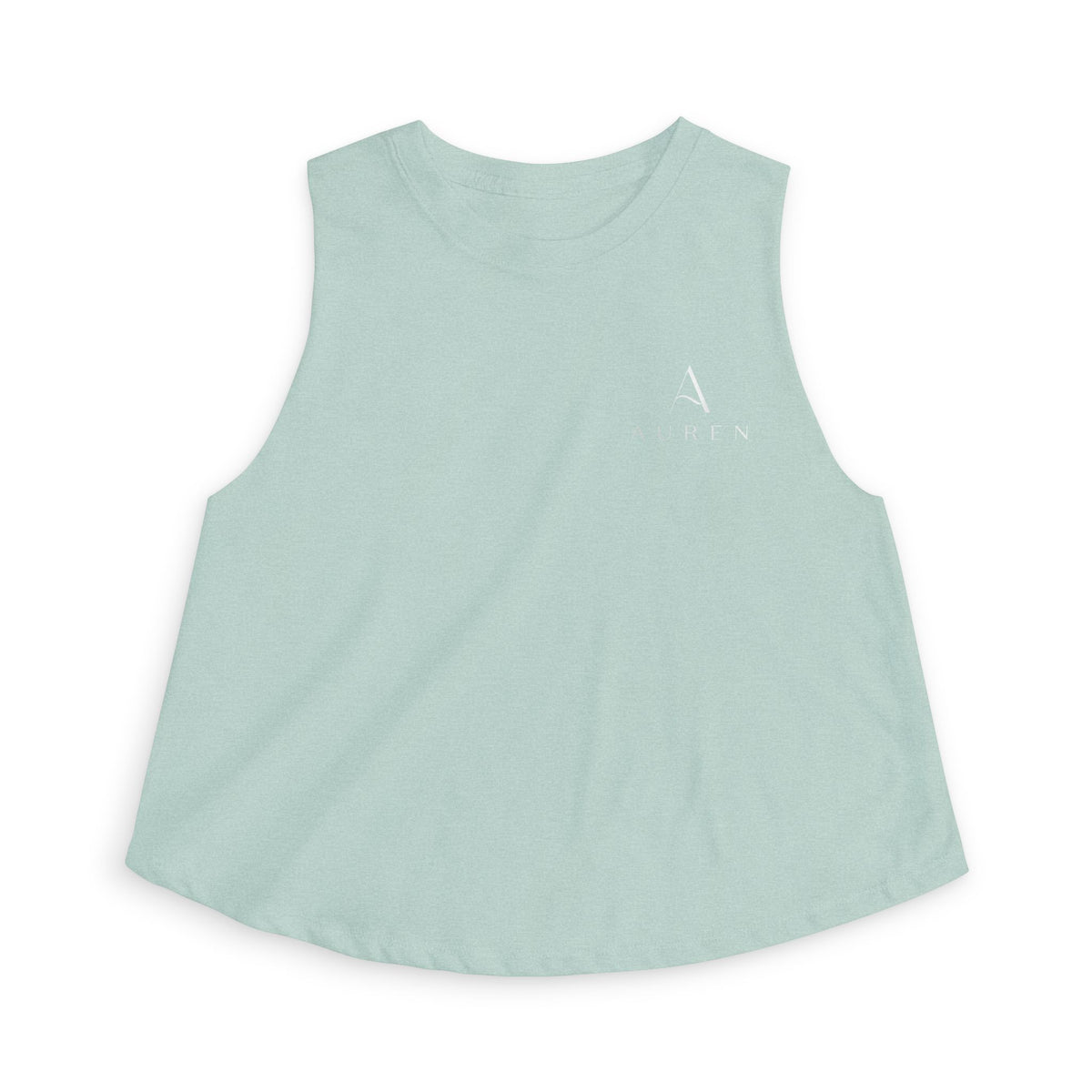 Women’s Crop Tank Top — Minimal Monogram 'A' Casual Summer Top
