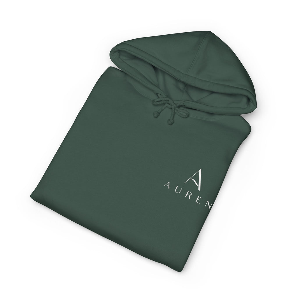 Auren Minimal Logo Hoodie — Women's Brown Cozy Pullover