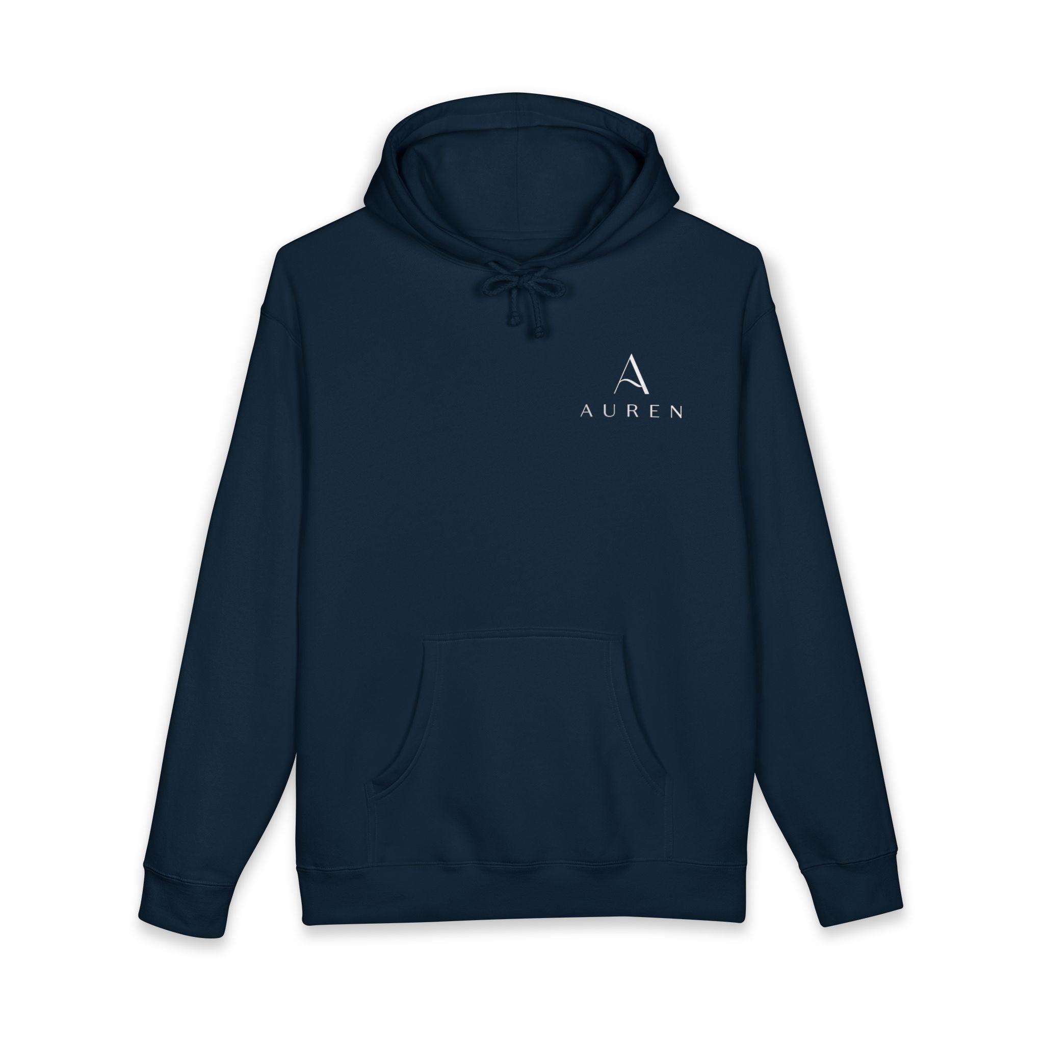 Auren Minimal Logo Hoodie — Women's Brown Cozy Pullover